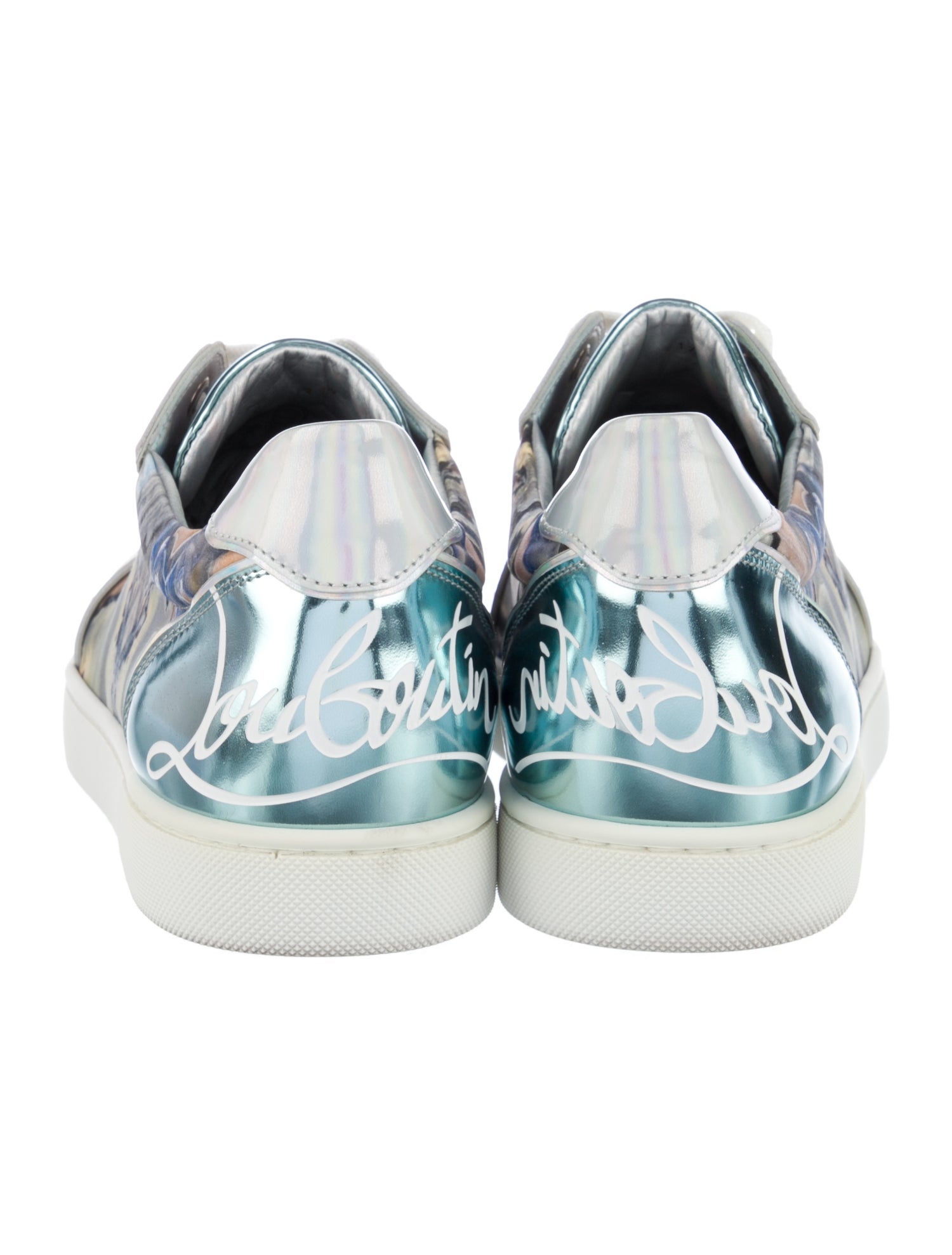 Christian Louboutin Leather Printed Sneakers