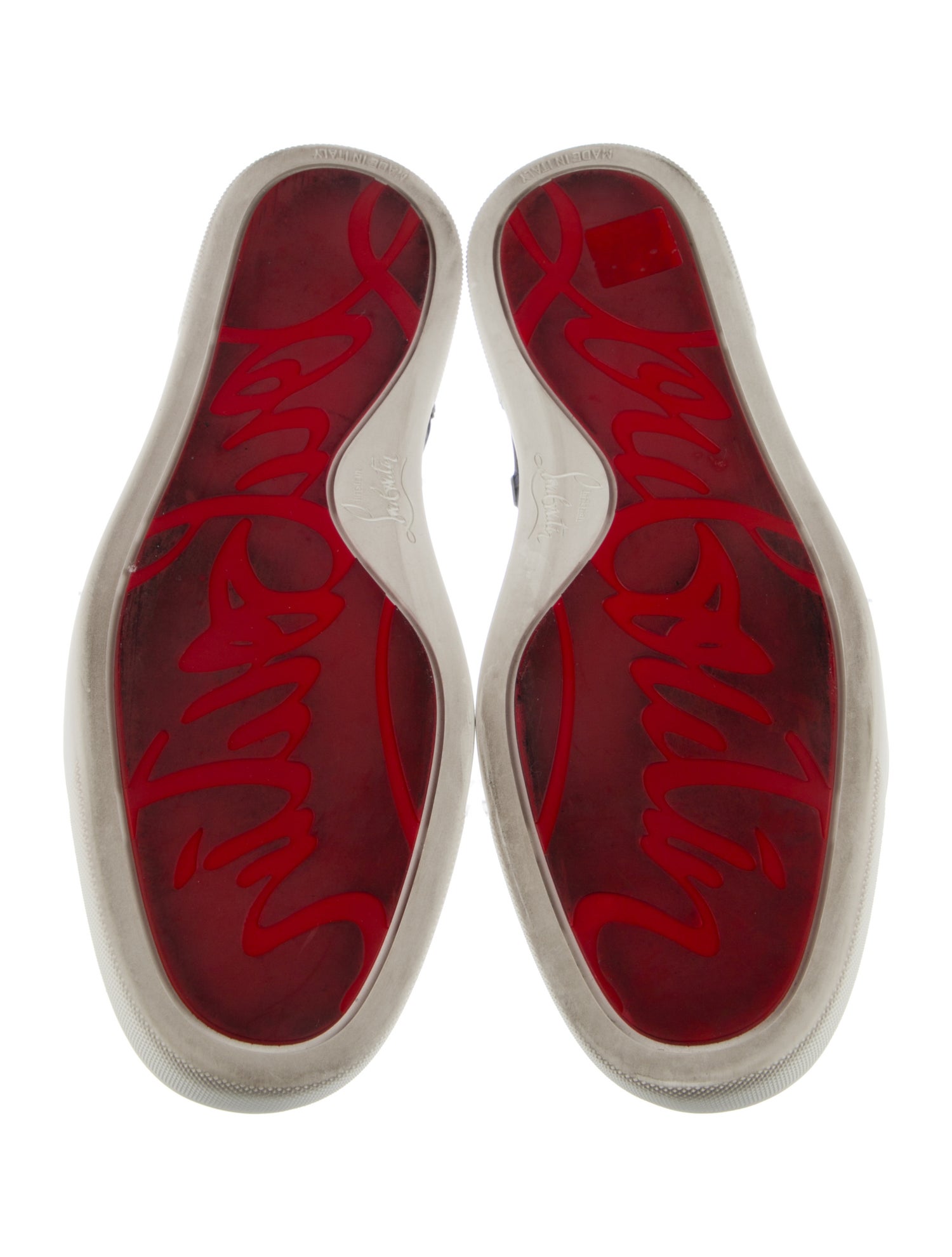 Christian Louboutin Leather Printed Sneakers