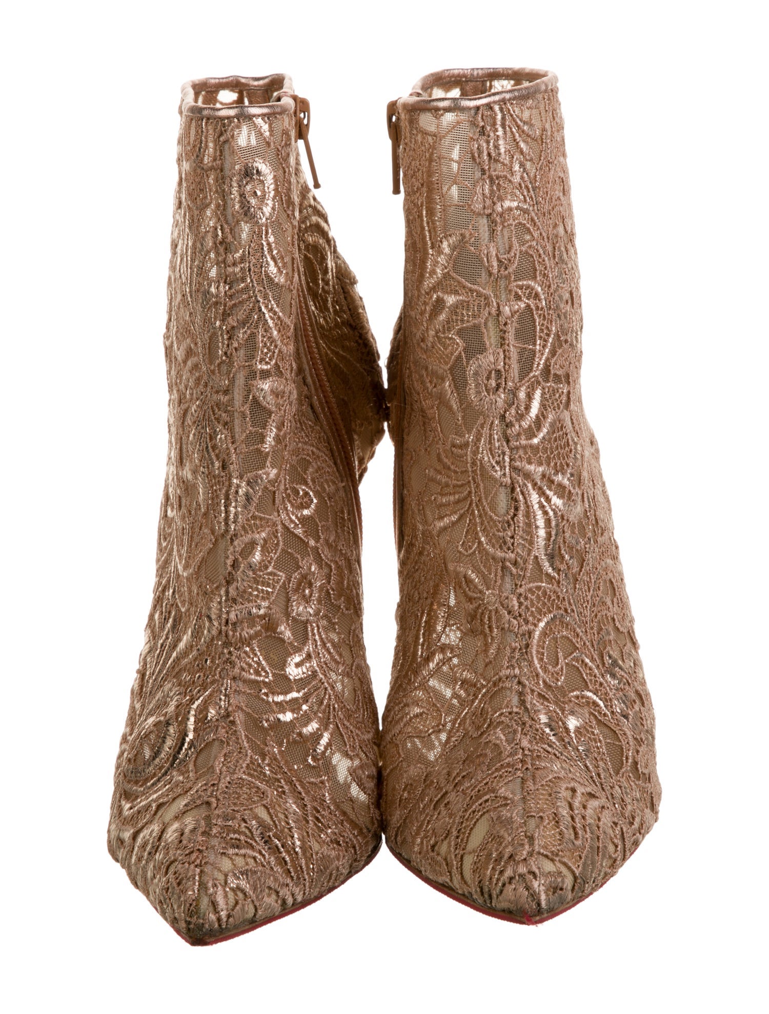 Christian Louboutin Lace Lace Pattern Boots