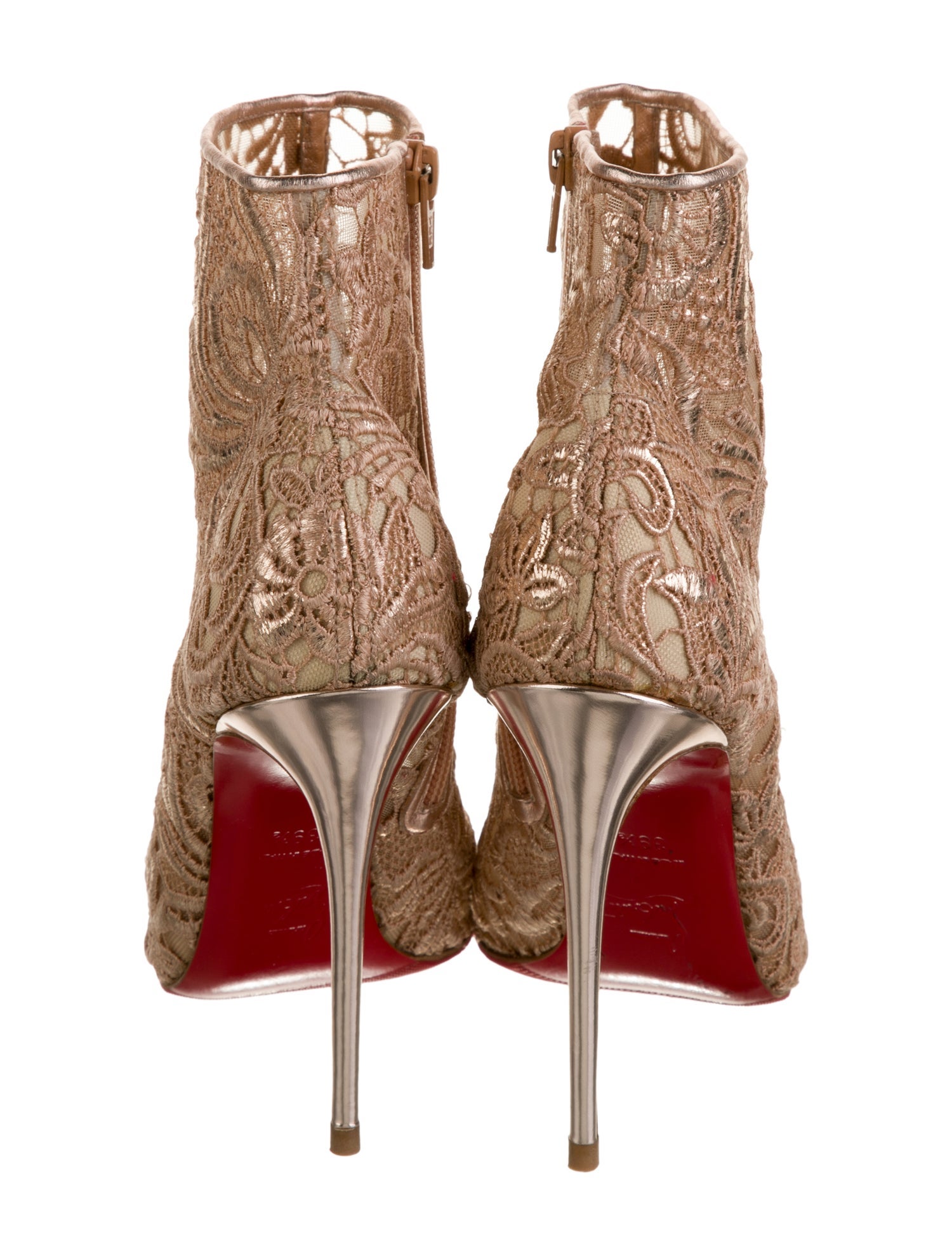 Christian Louboutin Lace Lace Pattern Boots