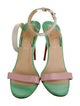 Christian Louboutin Leather Colorblock Pattern Sandals