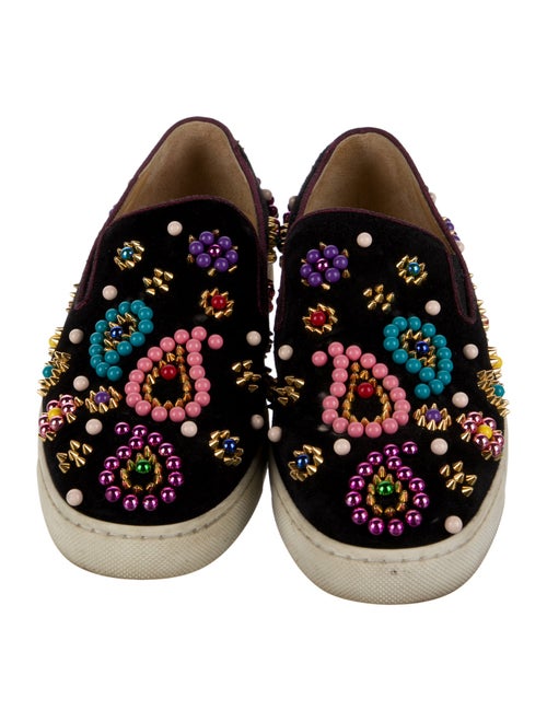 Christian Louboutin Suede Patterned Sneakers