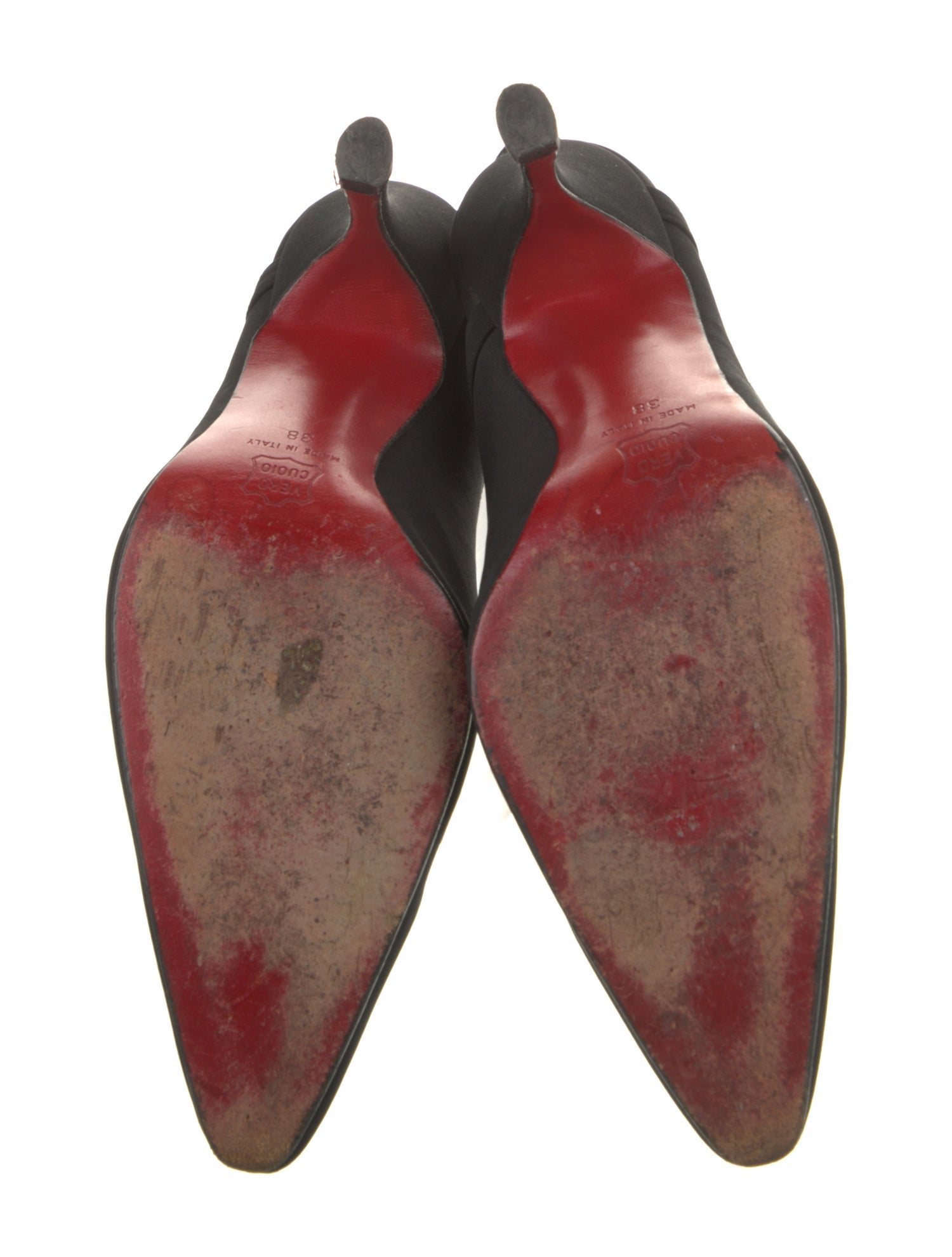 Christian Louboutin Satin Slingback Pumps