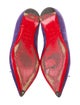 Christian Louboutin Suede Bow Accents Ballet Flats