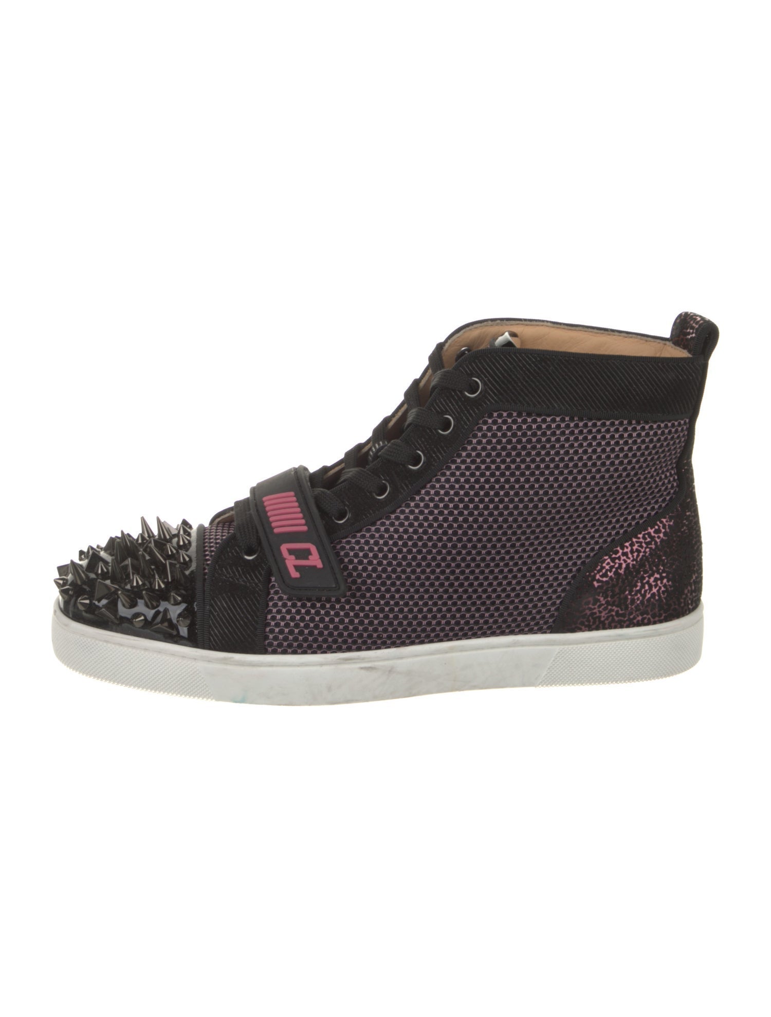 Christian Louboutin Mesh Printed Sneakers