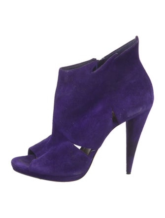 Christian Louboutin Suede Cutout Accent Boots