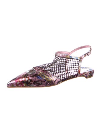 Christian Louboutin Printed Slingback Flats