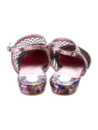 Christian Louboutin Printed Slingback Flats