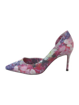 Christian Louboutin Floral Print D'Orsay Pumps