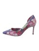 Christian Louboutin Floral Print D'Orsay Pumps