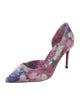 Christian Louboutin Floral Print D'Orsay Pumps