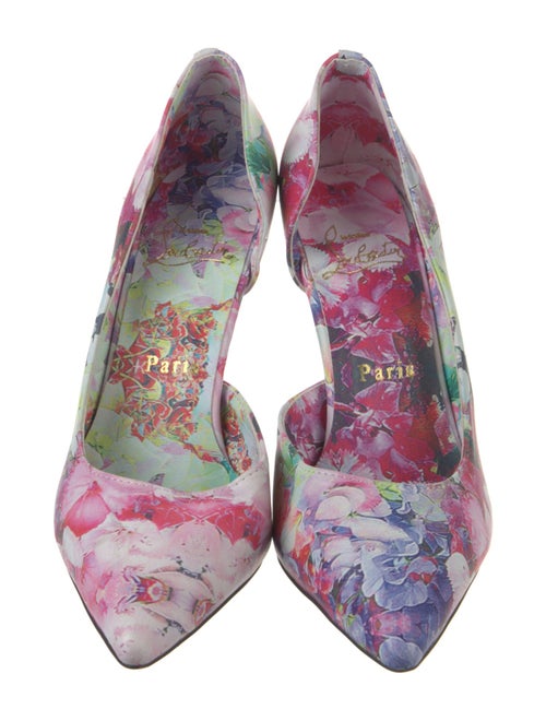 Christian Louboutin Floral Print D'Orsay Pumps