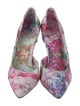 Christian Louboutin Floral Print D'Orsay Pumps