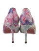 Christian Louboutin Floral Print D'Orsay Pumps