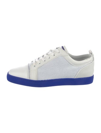 Christian Louboutin Spike Accents Leather Sneakers