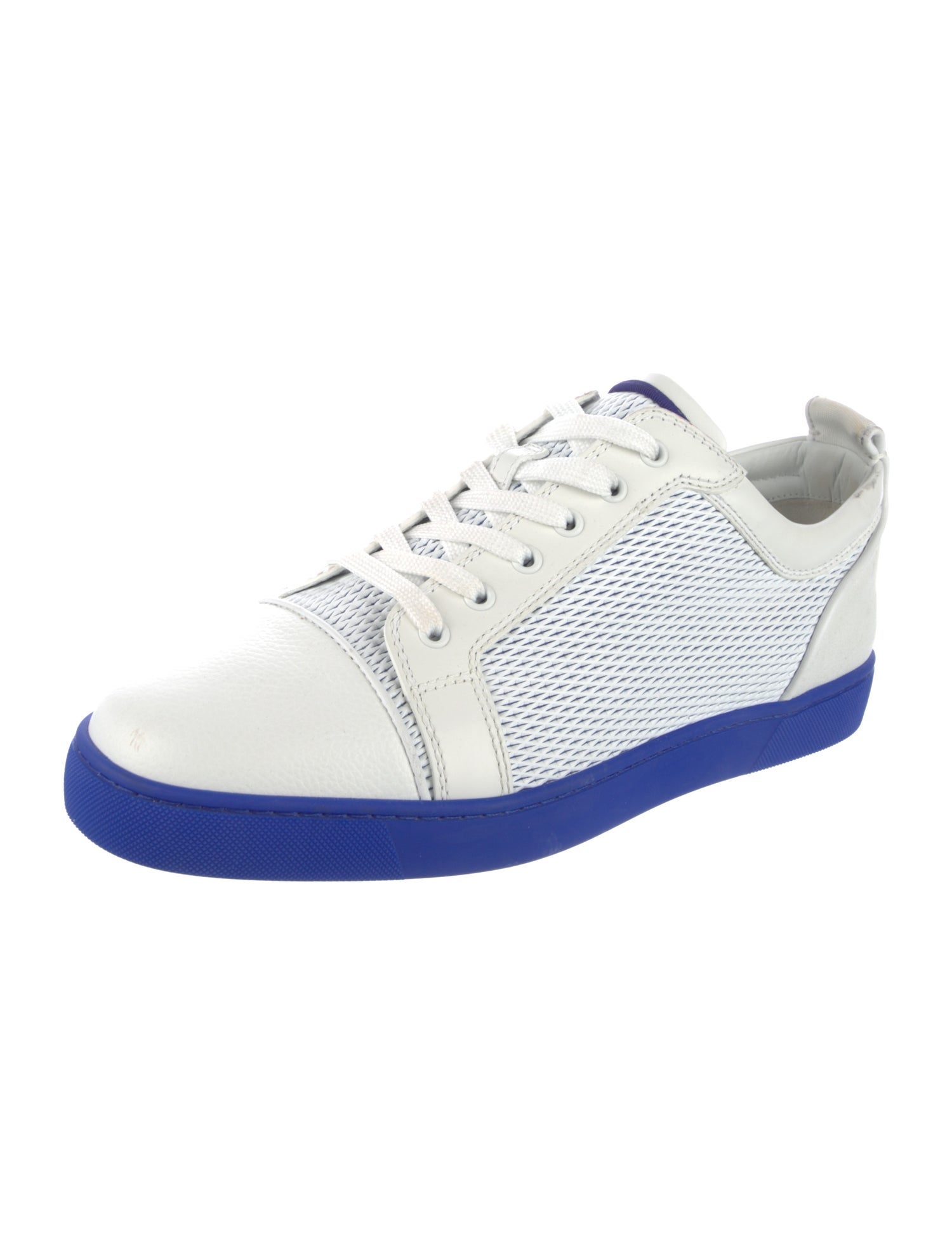Christian Louboutin Spike Accents Leather Sneakers