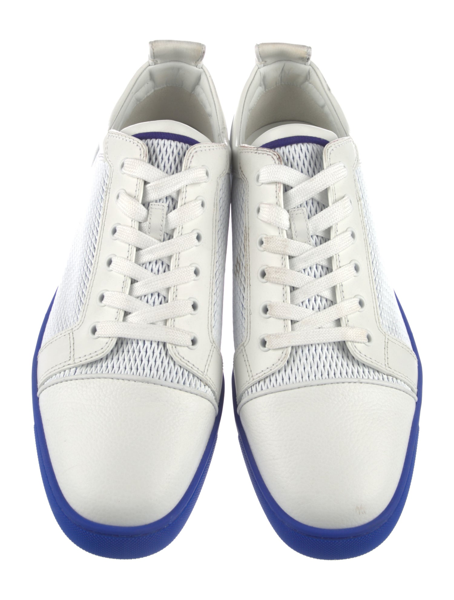 Christian Louboutin Spike Accents Leather Sneakers