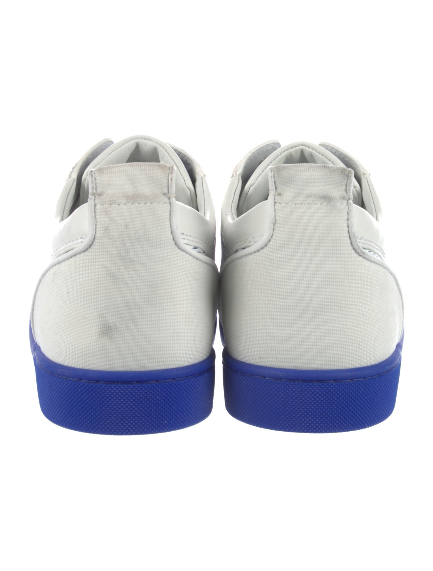 Christian Louboutin Spike Accents Leather Sneakers