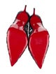 Christian Louboutin Mesh Leather Trim Embellishment Pumps
