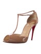 Christian Louboutin Patent Leather T-Strap Pumps