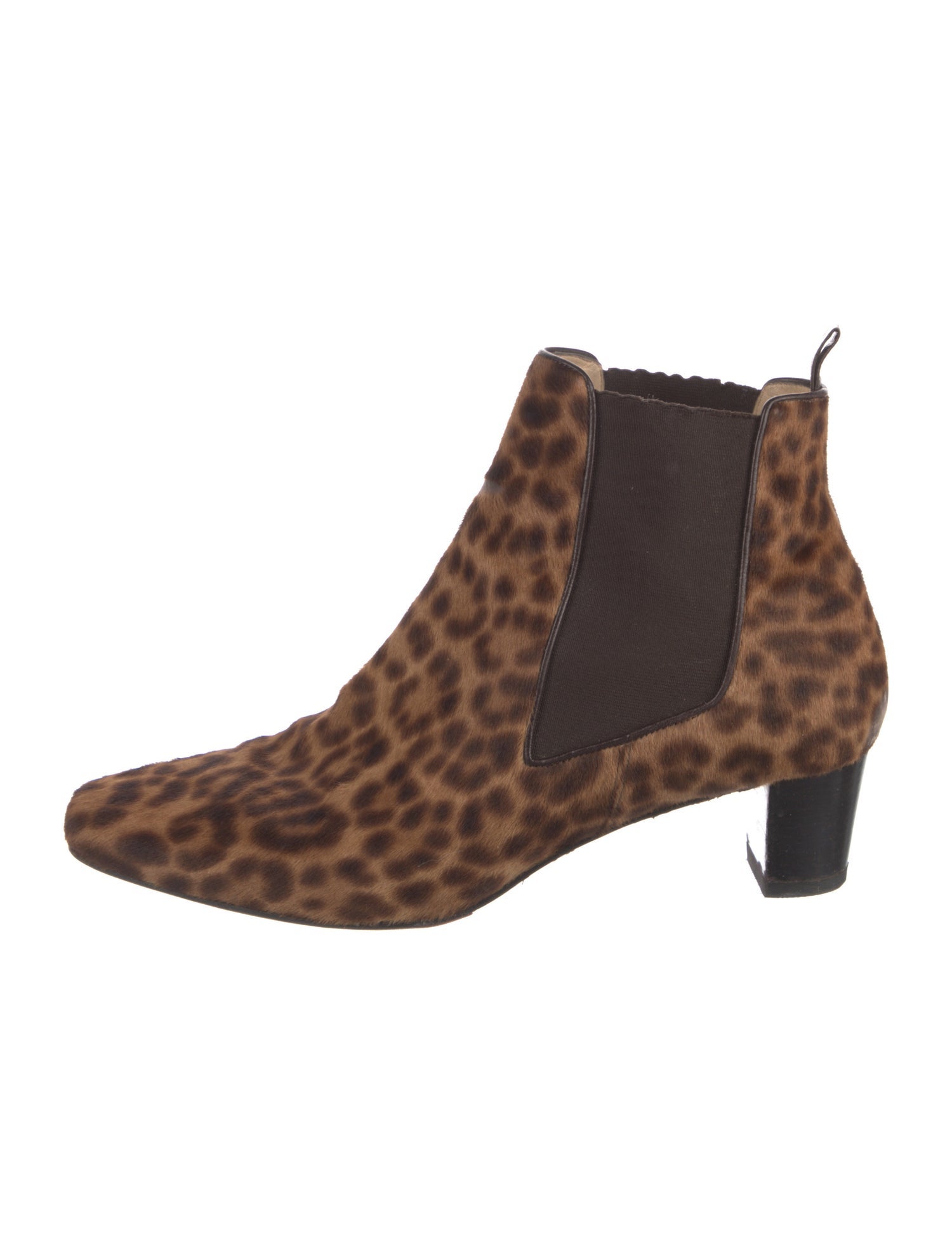 Christian Louboutin Ponyhair Animal Print Chelsea Boots