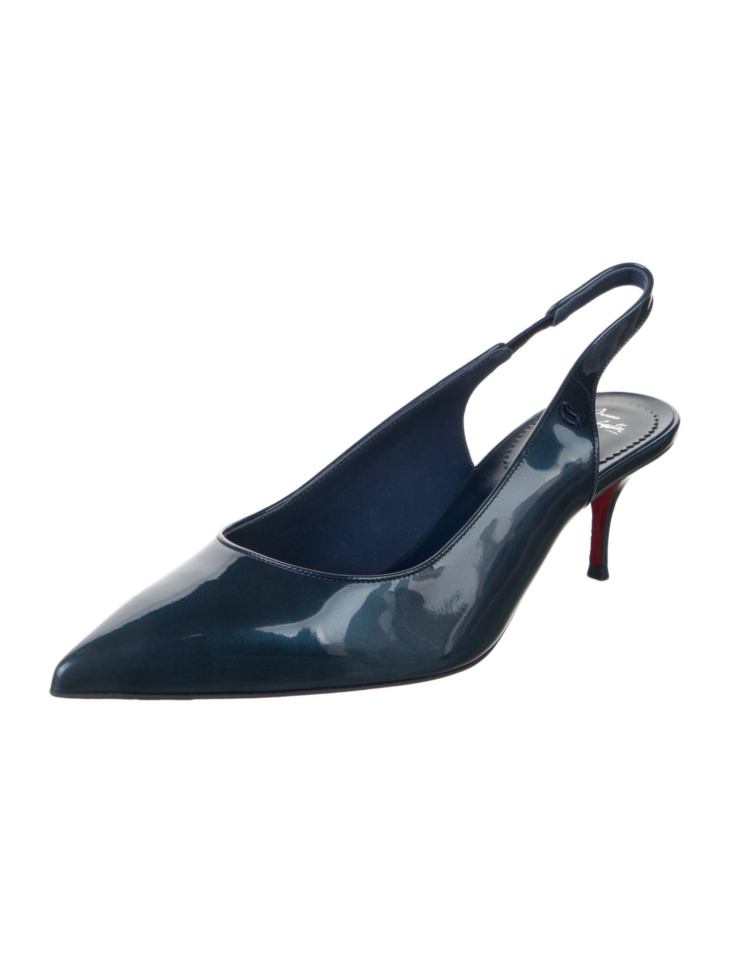 Christian Louboutin Patent Leather Slingback Pumps w/ Tags