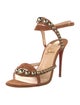 Christian Louboutin Suede Studded Accents Sandals