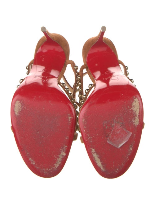 Christian Louboutin Suede Studded Accents Sandals