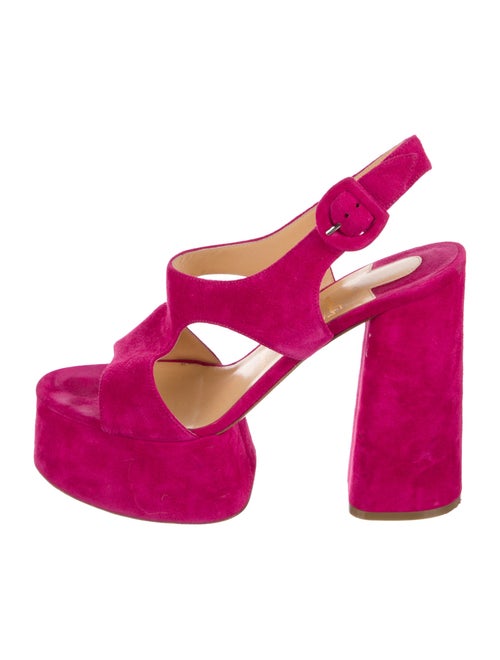 Christian Louboutin Suede Slingback Sandals