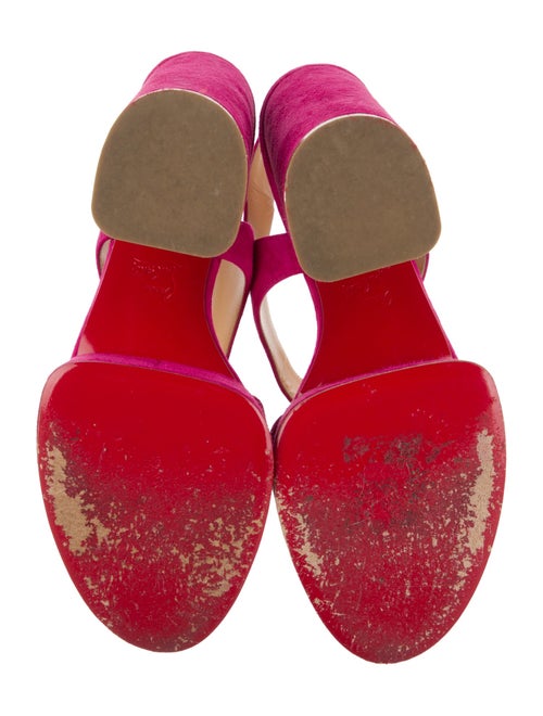 Christian Louboutin Suede Slingback Sandals