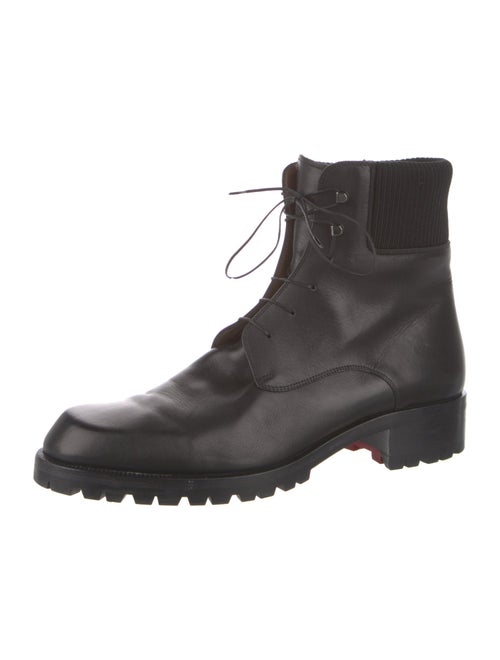 Christian Louboutin Leather Combat Boots