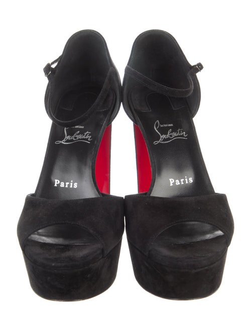 Christian Louboutin Suede D'Orsay Pumps