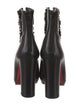 Christian Louboutin Leather Lace-Up Boots