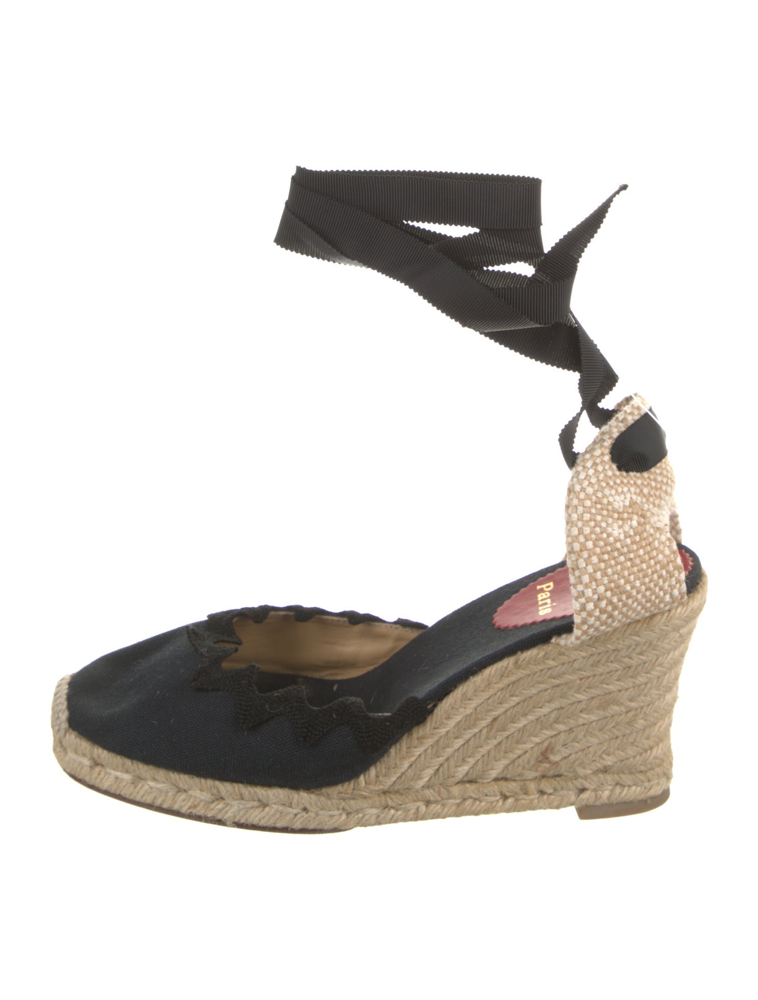 Christian Louboutin Canvas D'Orsay Pumps
