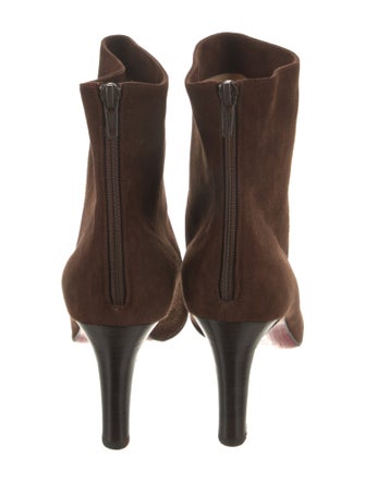 Christian Louboutin Suede Mesh Accents Boots