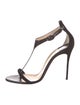 Christian Louboutin Athena Alta Suede T-Strap Sandals