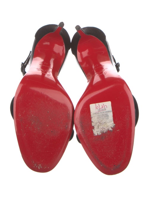 Christian Louboutin Athena Alta Suede T-Strap Sandals