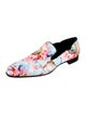 Christian Louboutin Satin Floral Print Loafers