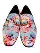 Christian Louboutin Satin Floral Print Loafers