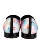 Christian Louboutin Satin Floral Print Loafers