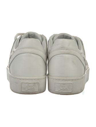 Christian Louboutin Spike Accents Leather Sneakers