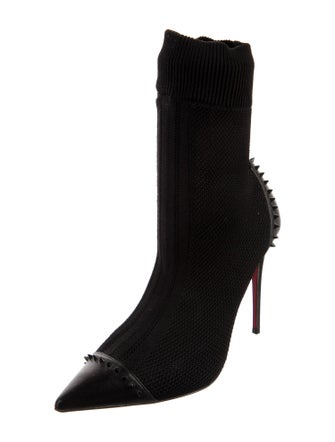 Christian Louboutin Spike Accents Studded Accents Sock Boots