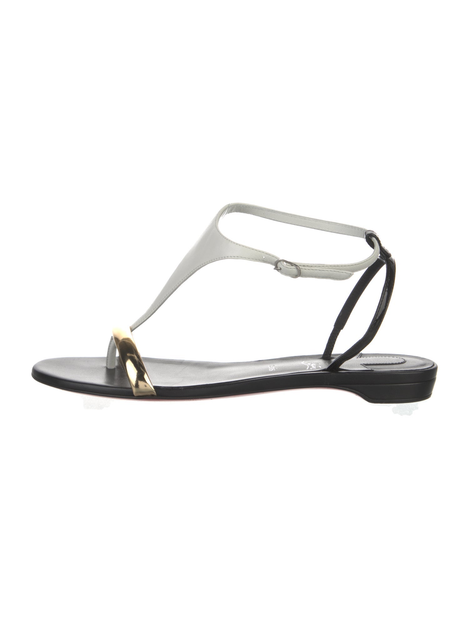 Christian Louboutin Athinita Leather T-Strap Sandals