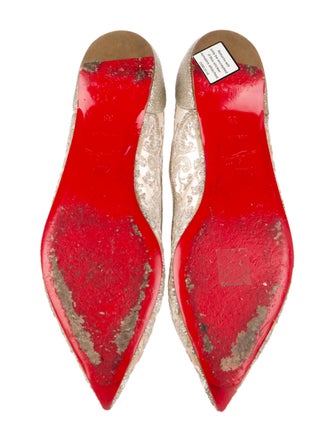 Christian Louboutin Follies Lace Mesh Ballet Flats