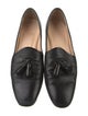 Christian Louboutin Leather Tassel Accents Loafers
