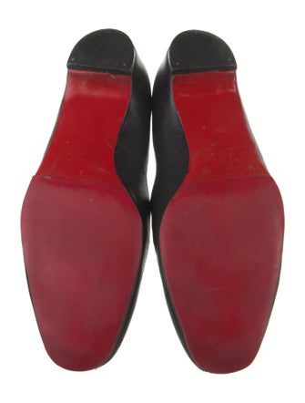 Christian Louboutin Leather Tassel Accents Loafers