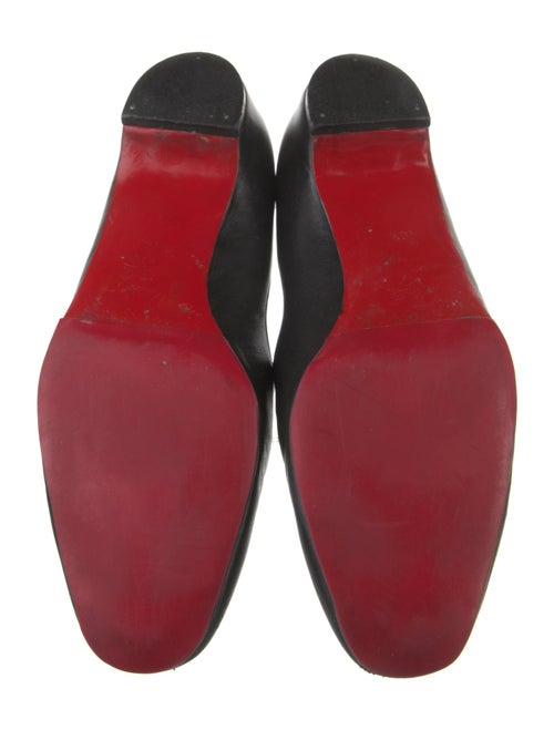 Christian Louboutin Leather Tassel Accents Loafers