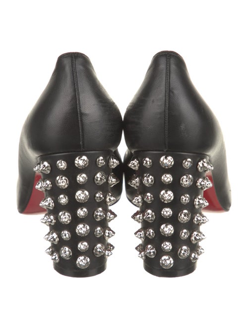 Christian Louboutin Spike Accents Leather Pumps