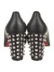 Christian Louboutin Spike Accents Leather Pumps