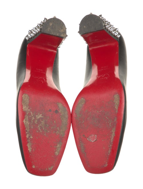 Christian Louboutin Spike Accents Leather Pumps